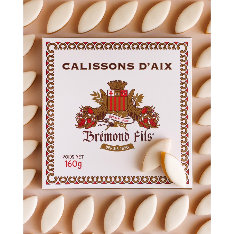 Calissons d'Aix-en-Provence 1830 Recette Traditionnelle 16 Pièces 160 g  - Maison Brémond