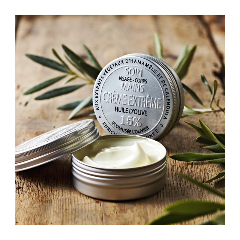 Soin Crème Extrême Onctueuse à l'Huile d'Olive Mains Visage Corps 60 g  - Maison Brémond