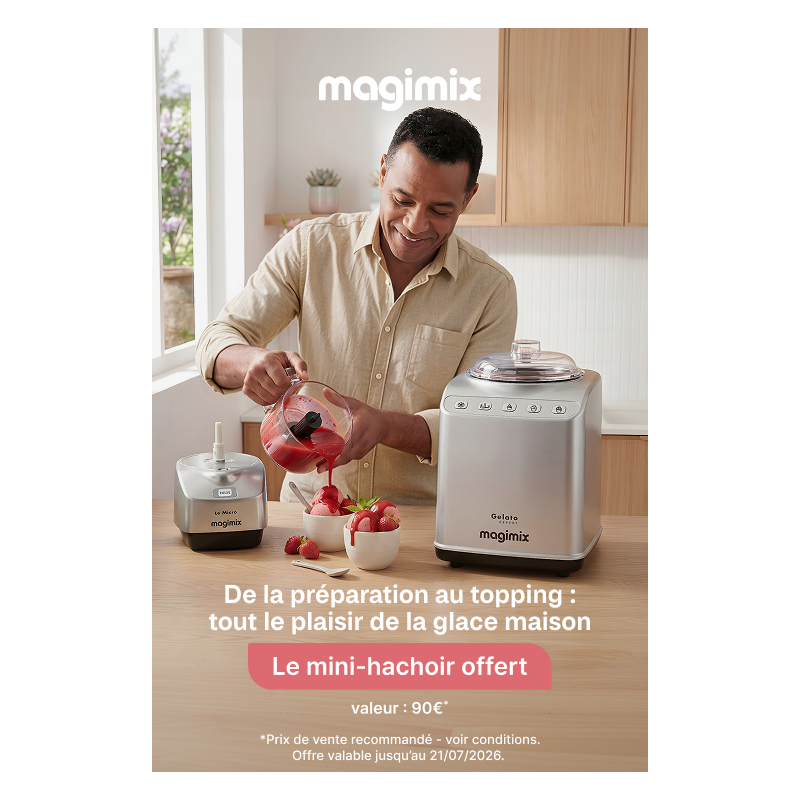 Gelato Expert Turbine à glace Chrome Mat - Magimix