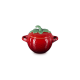 Aarbei Rond Mini Stoofpotje 58 cl Rood en Groen - Le Creuset