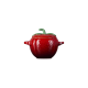 Aarbei Rond Mini Stoofpotje 58 cl Rood en Groen - Le Creuset