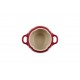 Fraise Mini Cocotte en Céramique Ronde 58 cl Rouge et Vert  - Le Creuset