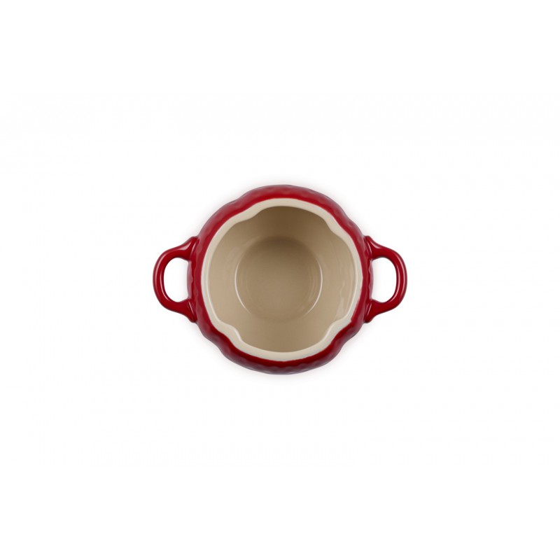 Fraise Mini Cocotte en Céramique Ronde 58 cl Rouge et Vert  - Le Creuset