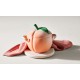 Pêche Mini Cocotte en Céramique Ronde 58 cl Corail Pastel et Vert  - Le Creuset