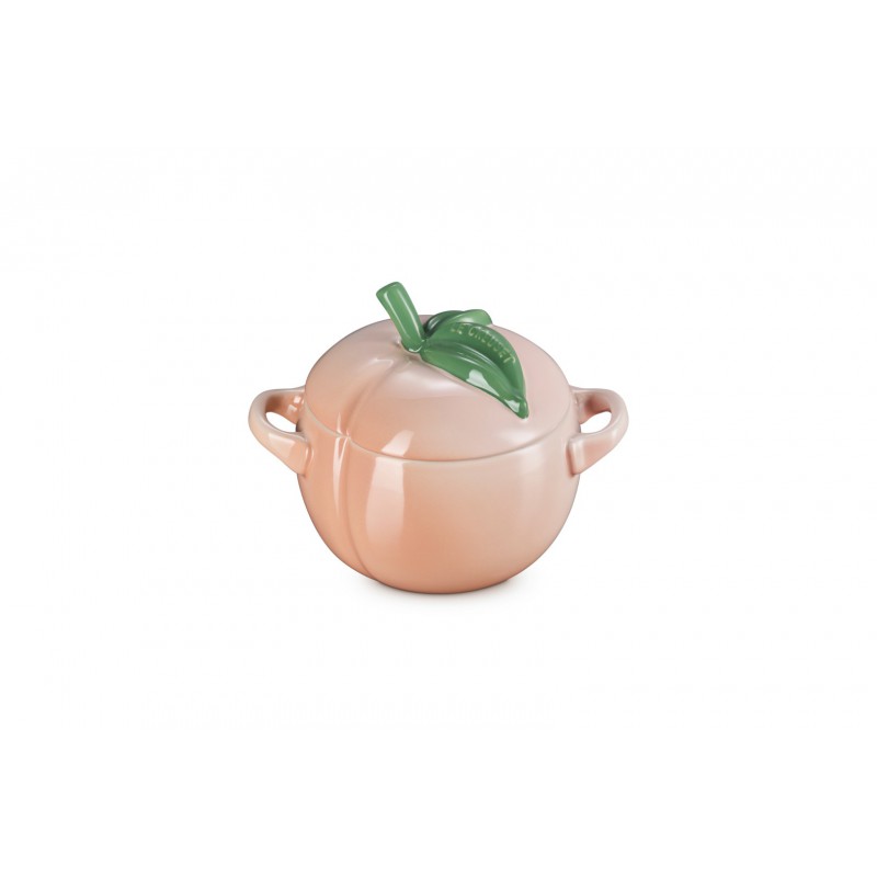 Perzik Rond Mini Stoofpotje 58 cl Pastel Koraal en Groen - Le Creuset