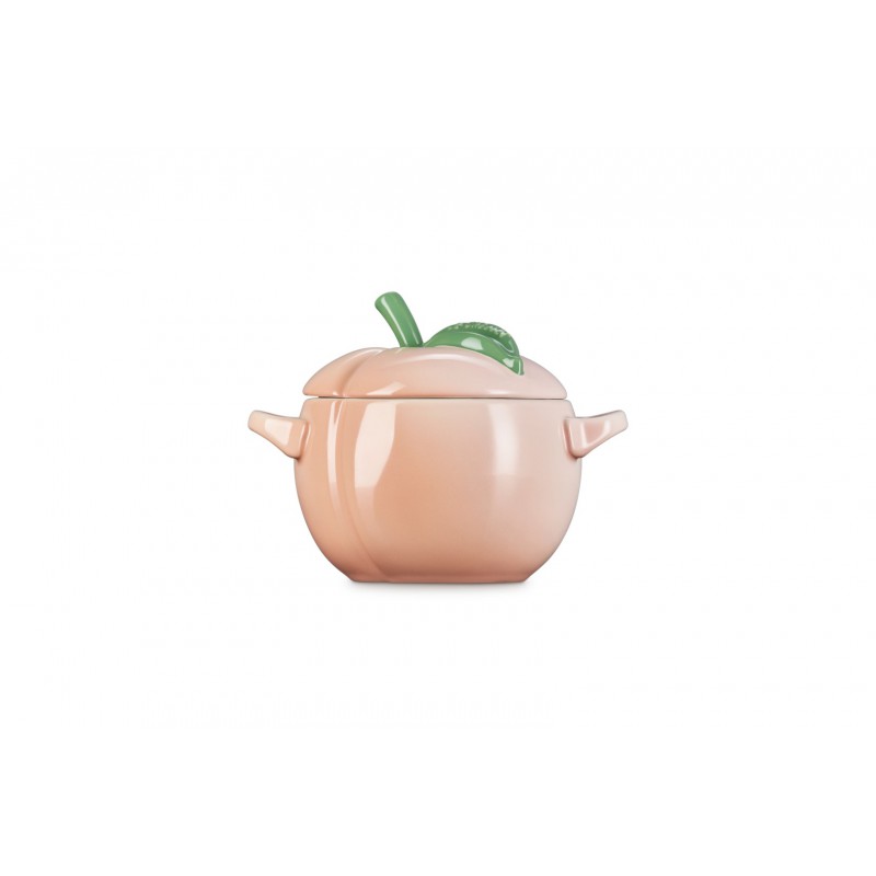 Perzik Rond Mini Stoofpotje 58 cl Pastel Koraal en Groen - Le Creuset
