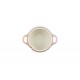 Pêche Mini Cocotte en Céramique Ronde 58 cl Corail Pastel et Vert  - Le Creuset
