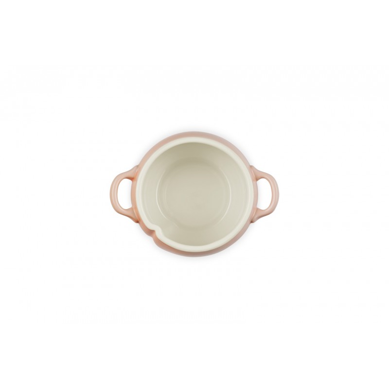 Pêche Mini Cocotte en Céramique Ronde 58 cl Corail Pastel et Vert  - Le Creuset