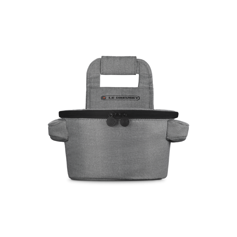 Sac de Transport pour Cocotte Ronde avec Poignées Gris Chiné 38 cm  - Le Creuset
