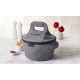 Sac de Transport pour Cocotte Ronde avec Poignées Gris Chiné 38 cm  - Le Creuset