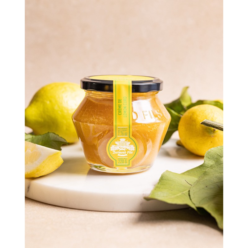 Crème de Lemon Curd Naturel à l'Huile d'Olive et Extrait de Romarin 220 g  - Maison Brémond