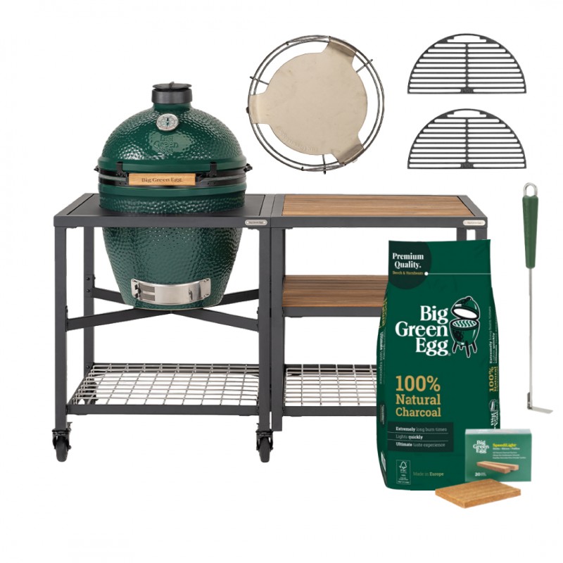 Starterspack Frame Kool Barbecue Large 46 cm 16 dlg Outdoor Kitchen Pack - Big Green Egg