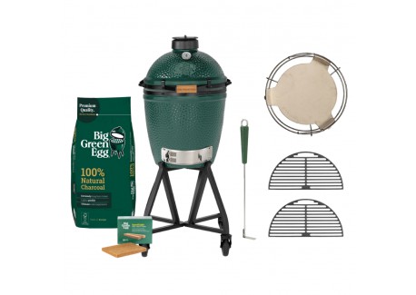 Starterspack Master Set Barbecue à Charbon Medium 38 cm + Accessoires 9pcs  - Big Green Egg