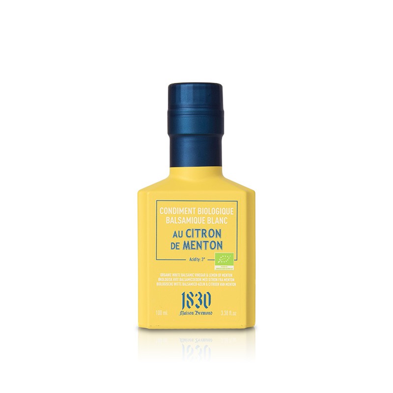 Biologische Witte Balsamicoazijn uit Modena met Citroen uit Menton 100 ml - Maison Brémond