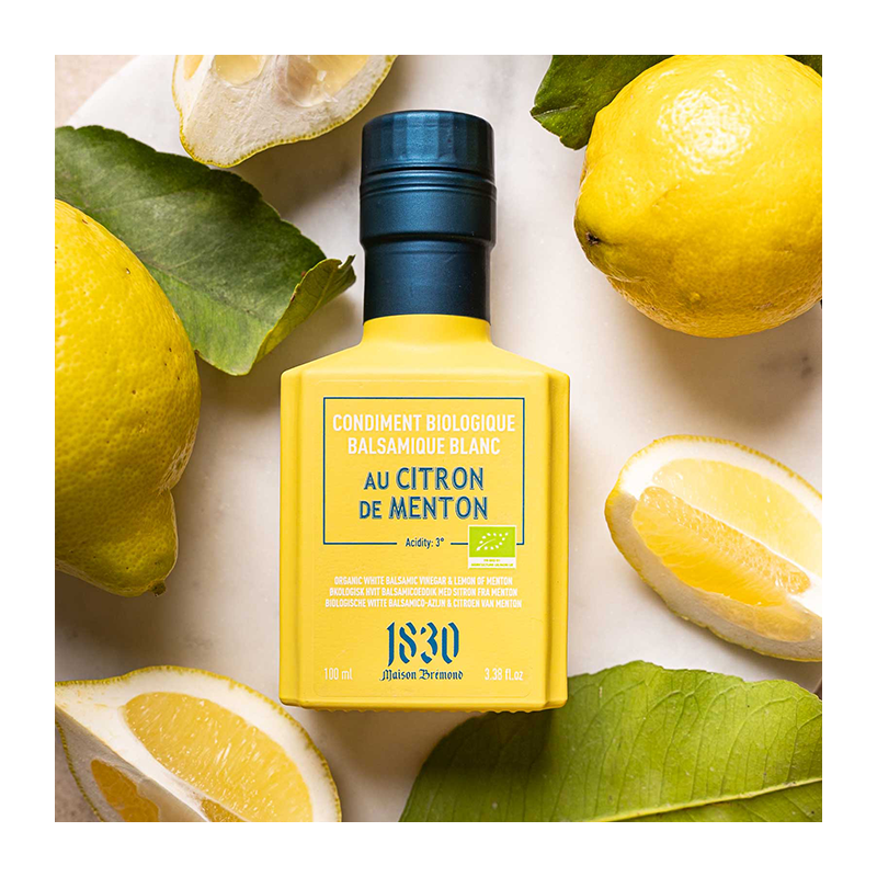 Biologische Witte Balsamicoazijn uit Modena met Citroen uit Menton 100 ml - Maison Brémond