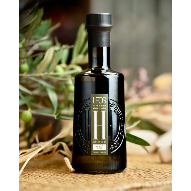 H de Leos Huile d'Olive Vierge Extra Fruité Vert 250 ml - Leos