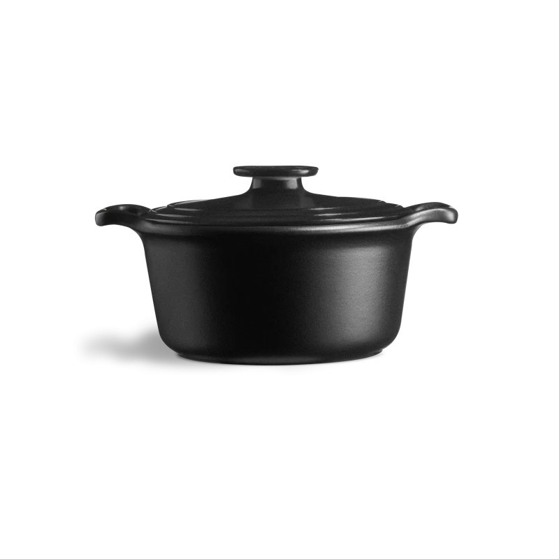 Sublime + Cocotte Ronde en Céramique 3 L 22 cm Gris Ardoise - Emile Henry