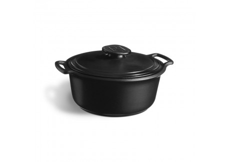 Sublime +  Ronde Ovenschaal van Keramiek 4 L (24 cm) Grijs Ardoise - Emile Henry