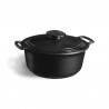 Sublime + Cocotte Ronde en Céramique Antiadhésive 4 L 24 cm Gris Ardoise 