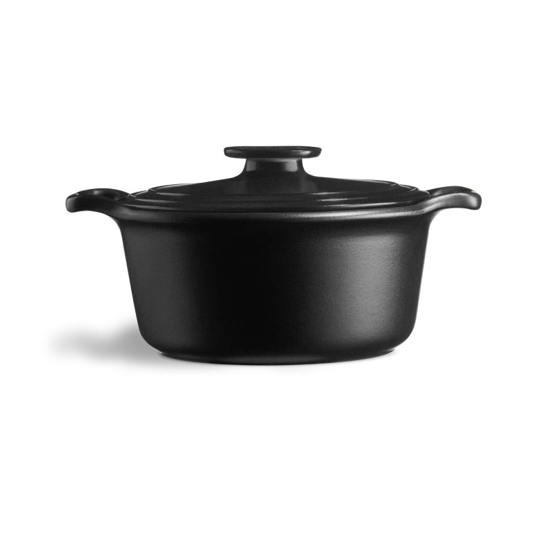 Sublime +  Ronde Ovenschaal van Keramiek 4 L (24 cm) Grijs Ardoise - Emile Henry