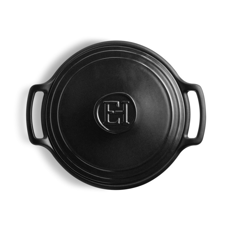 Sublime + Cocotte Ronde en Céramique 4 L 24 cm Gris Ardoise - Emile Henry
