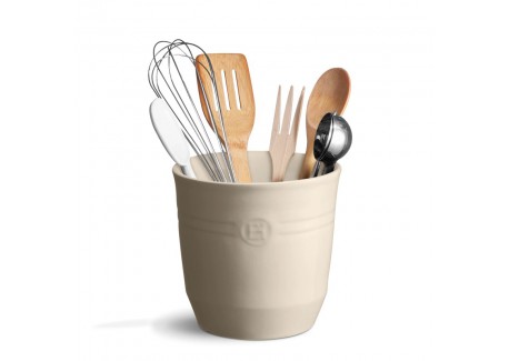 Keramische Pot voor Keukengerei 2,2 L Argile Gebroken Wit 17x16 cm - Emile Henry