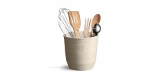 Keramische Pot voor Keukengerei 2,2 L Argile Gebroken Wit 17x16 cm