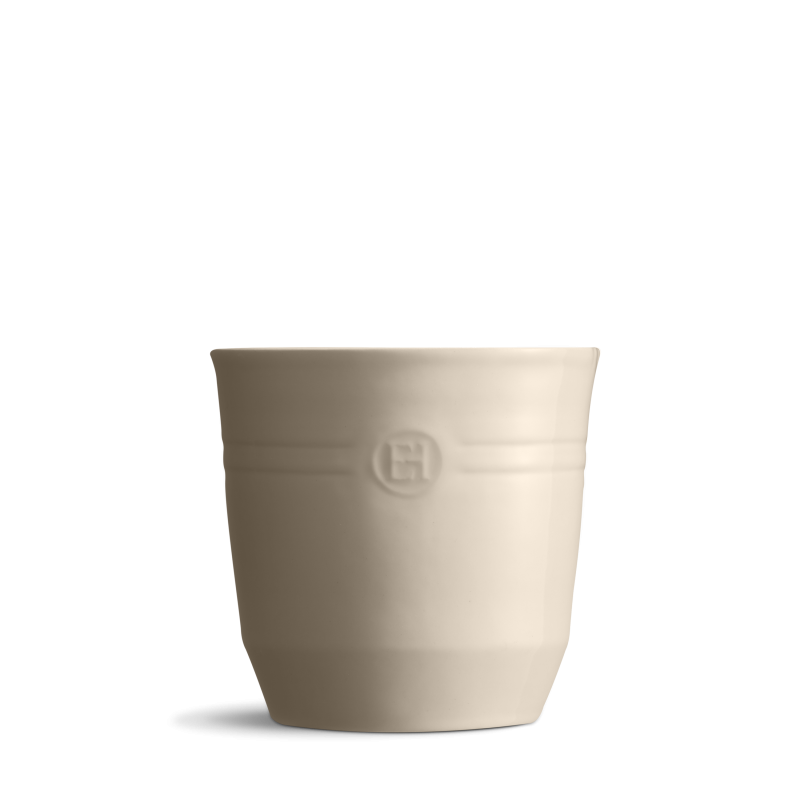 Grand Pot à Ustensiles en Céramique 2,2 L Argile Blanc Cassé 17x16 cm  - Emile Henry