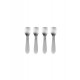 Set Petites Cuillères à Glace et Verrines Inox Brossé 11 cm 4 pcs  - ASA Selection
