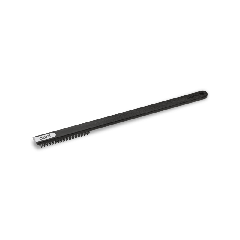 Brosse de Nettoyage Noire avec Grattoir pour Four à Pizza 71 cm  - Ooni