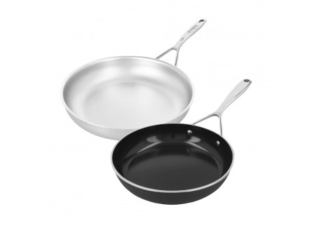 Bakpannen Set Silverline 7 RVS 28 cm + Alu Plus 3 Antiaanbaklaag 24 cm - Demeyere
