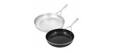 Set Poêles à Frire Silverline 7 Inox 28+Alu Plus 3 Ceraforce Antiadhésive 24 