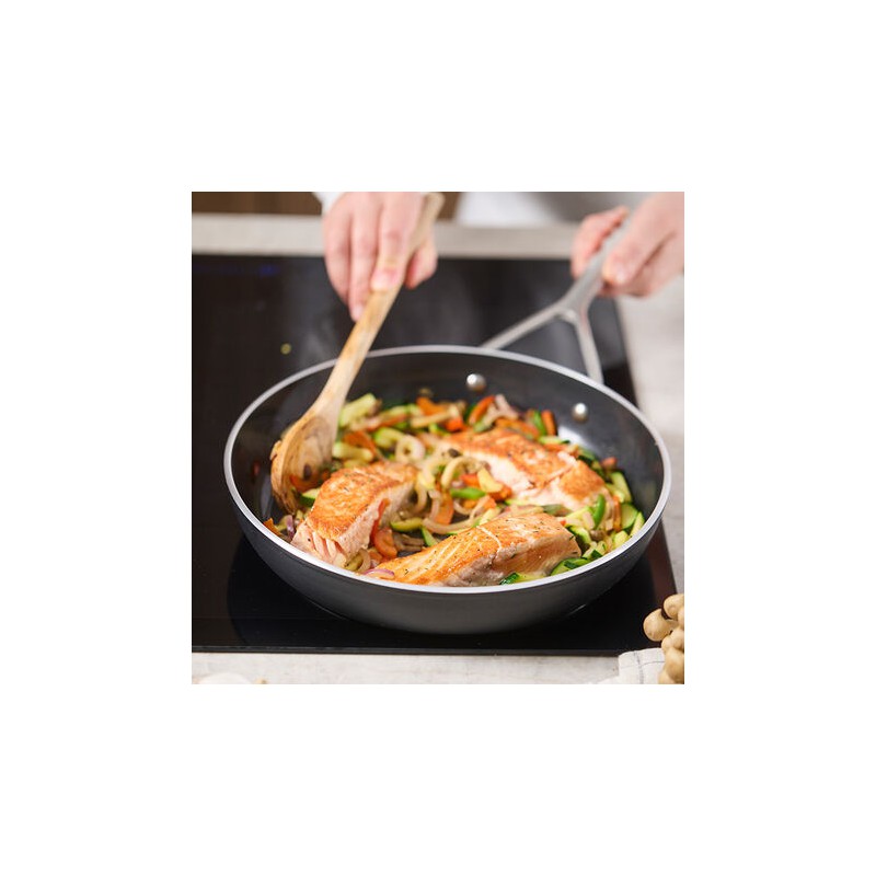 Set Poêles à Frire Silverline 7 Inox 28+Alu Plus 3 Ceraforce Antiadhésive 24  - Demeyere