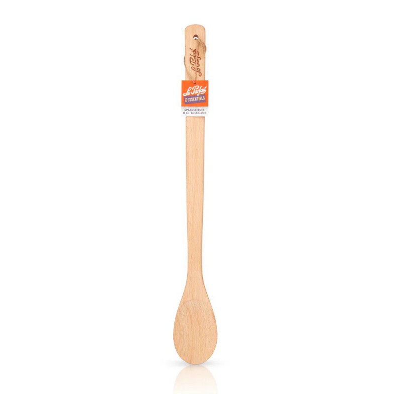 Les Essentiels Cuillère Spatule à Mélanger en Bois de Hêtre Manche XL 50 cm  - Ah Table !