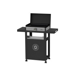 Starterspack Plancha Électrique La Petite Française 150 Duo + Desserte Noire  - Le Marquier