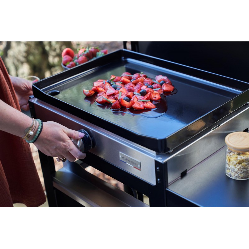 Startpakket Elektrische Plancha La Petite Française 150 Duo + Zwarte Trolley - Le Marquier