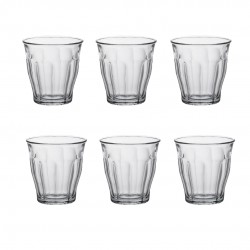Picardie Gobelet à Eau en Verre Transparent 25 cl 9 cm (6 pcs) - Duralex