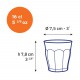 Picardie Gobelet à Eau Transparent 16 cl 7,8 cm - Duralex