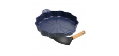 Formidable Plat à Tarte Rond Cannelé Bleu Myrtille 29 cm