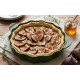 Formidable Plat à Tarte Rond Cannelé Vert Fougère 29 cm - Cookut