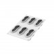 Arachide 100 Moule en Silicone 3D Trompe L'oeil Cacahuète 6x100 ml   - Silikomart Professional