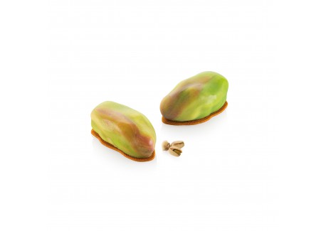 Pistacchio 120 Moule en Silicone 3D Trompe L'oeil Pistache 6x120 ml   - Silikomart Professional