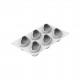 Pistacchio 120 Moule en Silicone 3D Trompe L'oeil Pistache 6x120 ml   - Silikomart Professional