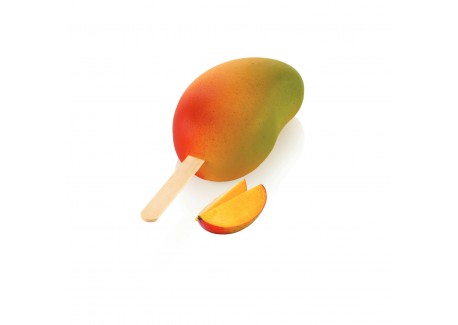 Gel20 Mango Kit Moule 3D 12 Glaces Magnums Mangue Plateau et 50 Batonnets  - Silikomart Professional