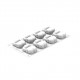 Rabbit 70 Moule en Silicone Lapin 76mm 8x70 ml  - Silikomart Professional