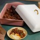 Domelvormig kookdeksel voor Incroyable Rechthoekige Ovenschaal Wit 40x27x8cm - Cookut