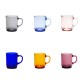 Versailles Mugs en Verre avec Anse 26 cl Couleurs Variées (6 pcs)  - Duralex