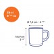 Versailles Mugs en Verre avec Anse 26 cl Couleurs Variées (6 pcs)  - Duralex