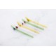 Pailles Réutilisables Colorées en Verre Motif Fruits 6 pcs + Goupillon 16 cm  - Point Virgule