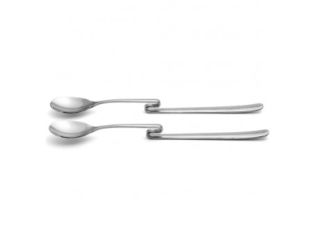 Set 2 Cuillères à Confiture avec Crochet Inox 22 cm  - Weis